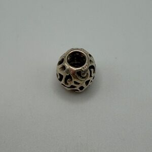 Chamilia 925 Sterling Silver Openwork Filigree Slider Bead Charm for Bracelet